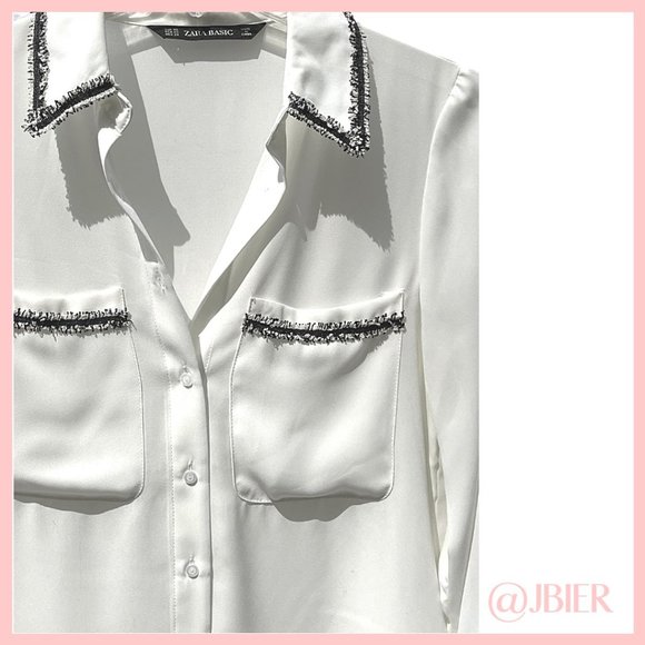 Zara Button Down Blouse - Picture 4 of 4